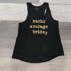 Racer back bride tank